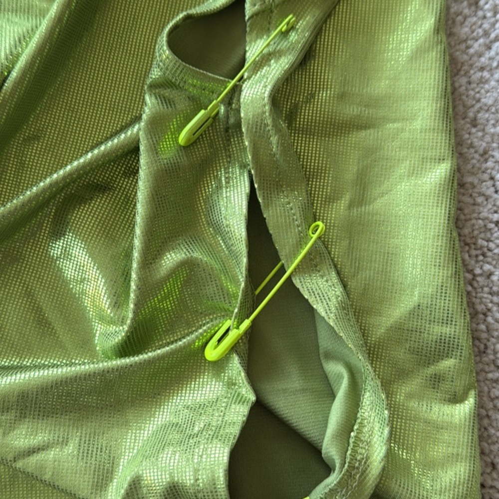 Dua Lipa Costume Sequin Top and Purple Skirt Set Size Small - Picture 7 of 8